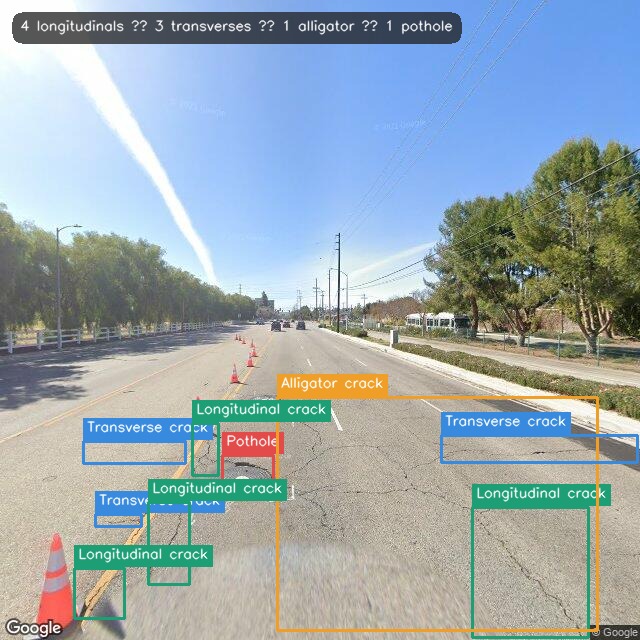 Road and infrastructure damage detection